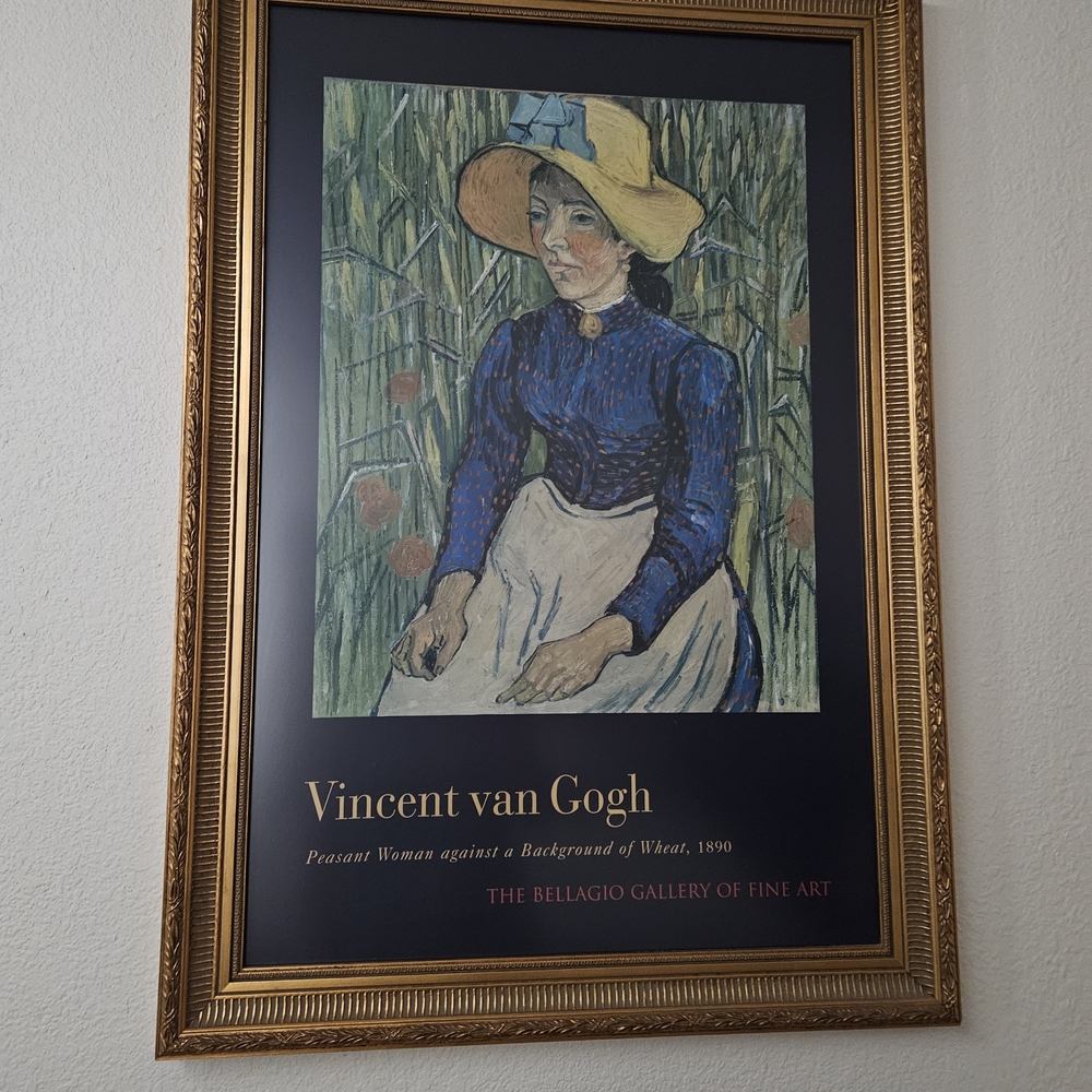 Vincent van Gogh Framed Art Print - Blue and Gold